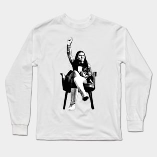 Bernadette Devlin McAliskey / Retro Graphic Artwork Long Sleeve T-Shirt